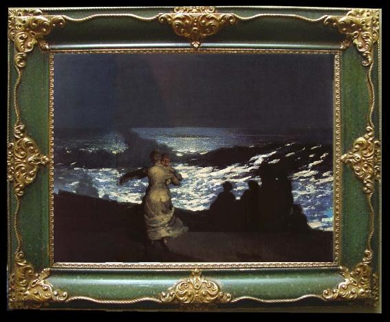 framed  Winslow Homer Eine Sommernacht, Ta119-4